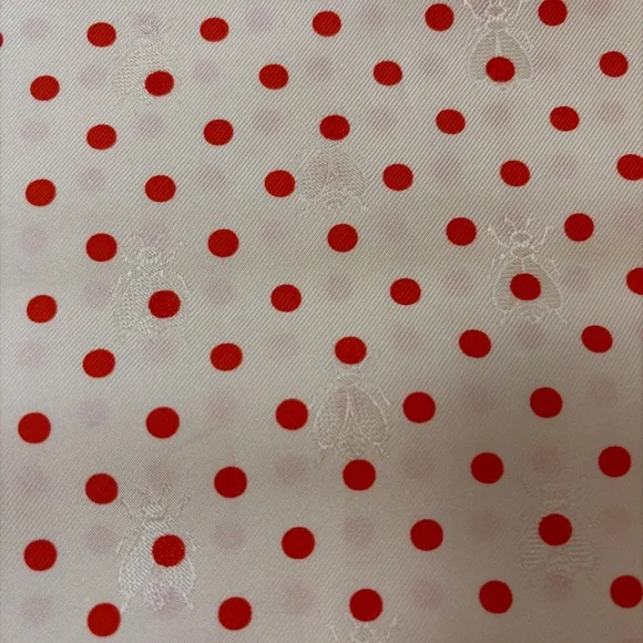 Hermes Maxi Twilly Scarf + Tying Cards - Bees & Orange Polka Dots - Picture 4 of 15